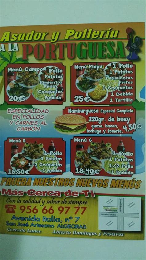 Horarios de apertura Asador La Portuguesa Algeciras Av. Italia 7 ...